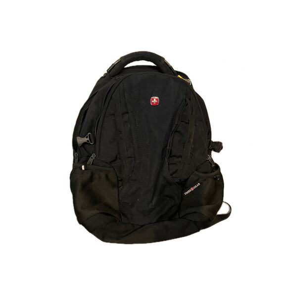 Swiss Gear 3760 Laptop Backpack Black Red - Picture 1 of 5